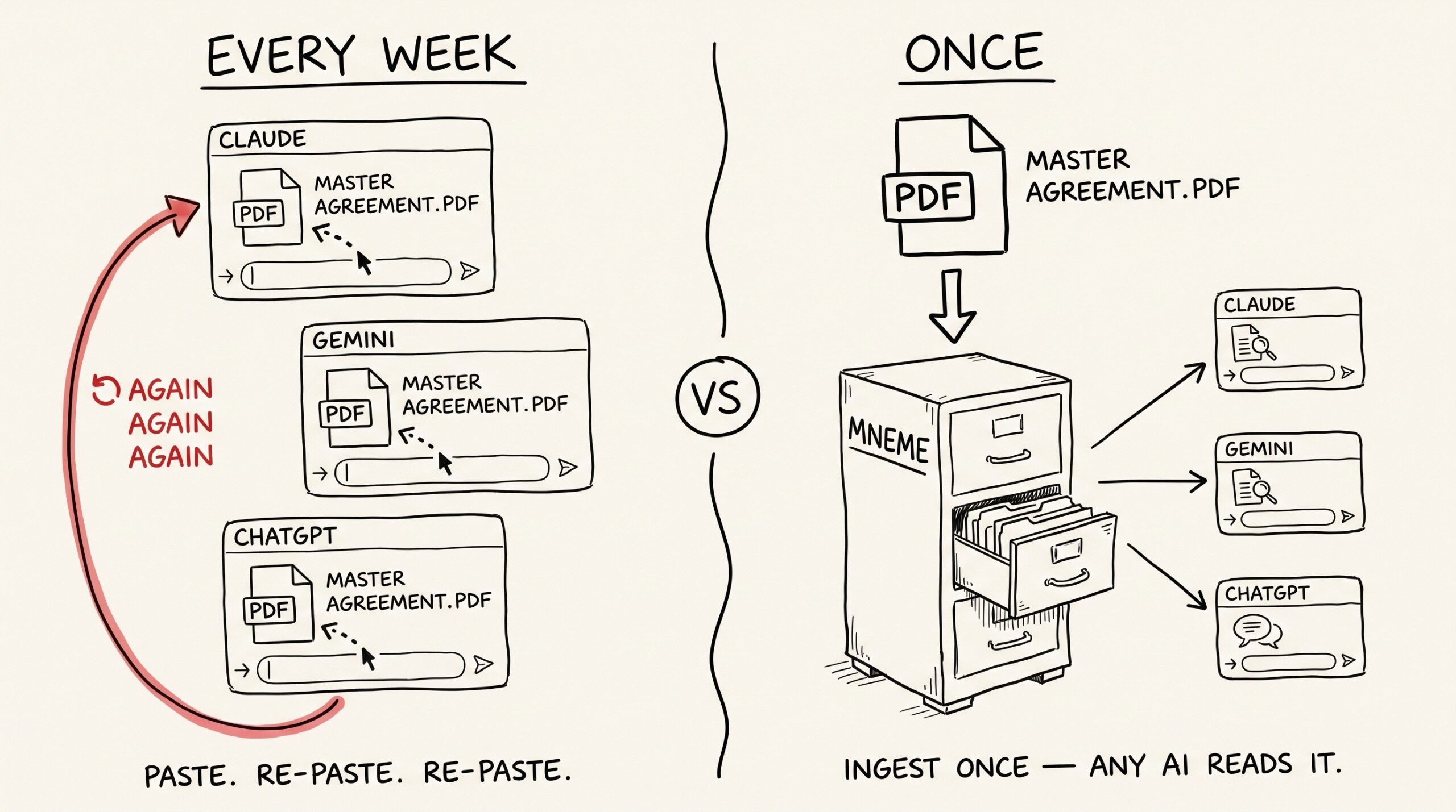 Stop pasting PDFs into Claude — give every assistant permanent access to your documents