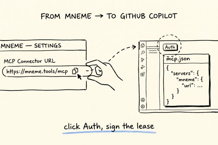 Connect Mneme to GitHub Copilot